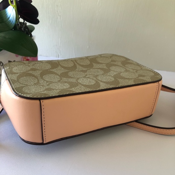 Coach Bags Coach Mini Camera Crossbody Bag Khaki Faded Blush Poshmark